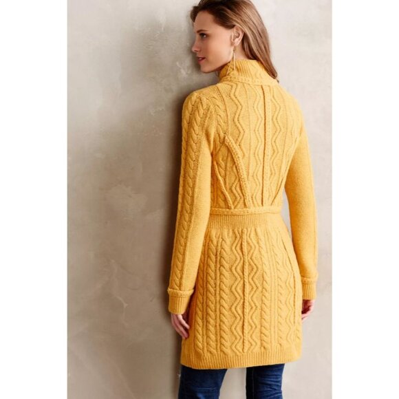 Anthropologie Sparrow Strathmore Wool Sweater Knit Cardigan Jacket long Sleeve S - Picture 3 of 12